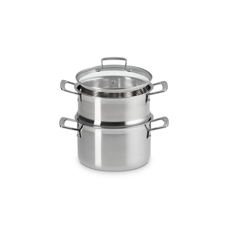 3-ply Casserole with Steamer Set