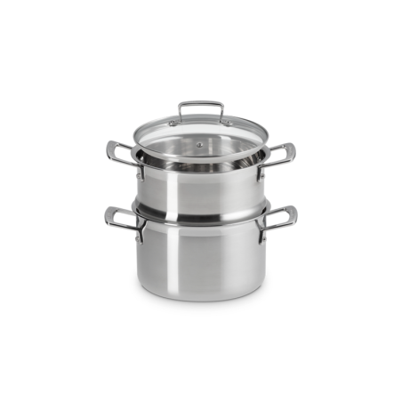 3-ply Casserole with Steamer Set