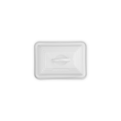 Stoneware Butter Dish - White