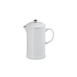 Stoneware Cafetière White 1L