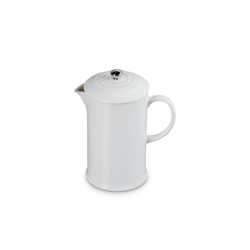 Stoneware Cafetière White 1L
