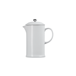 Stoneware Cafetière White 1L