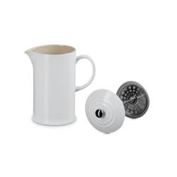 Stoneware Cafetière White 1L