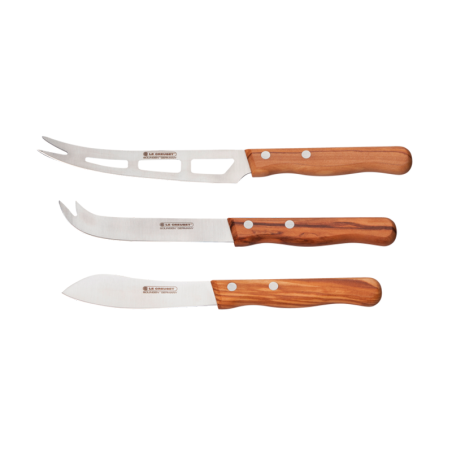 Set of 3 Cheese Knives Wood