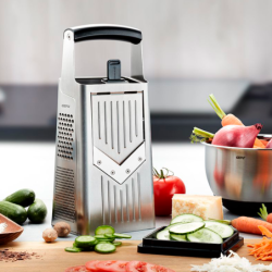 Four-Way Grater with Adjustable Slicer - V-CUT