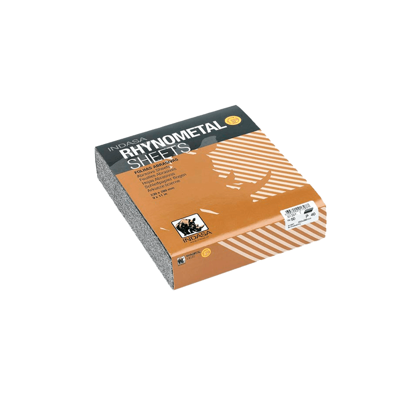 Folhas Rhynometal 230X280mm P360 50 Unidades INDASA Folhas Rhynometal 230X280mm P360 50 Unidades INDASA