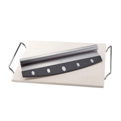 Square Pizza Stone with Stand and Cutter - Darioso