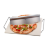 Square Pizza Stone with Stand and Cutter - Darioso