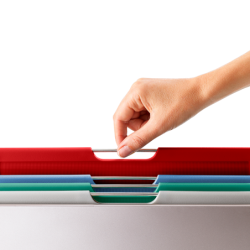 Juego de 4 Tablas de Cortar Plateado - Folio Grande