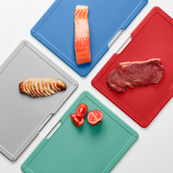 Set of 4 Chopping Boards Silver - Folio Large