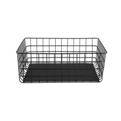 kitchen basket , black coated 30 x 30 cm