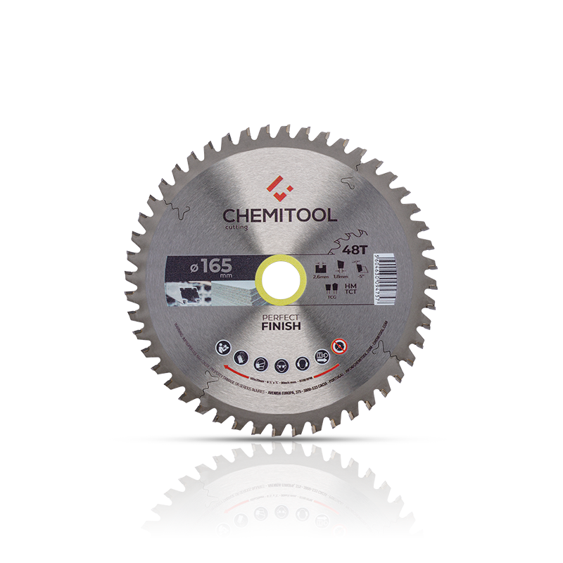 Disco Pastilhado Multimaterial Melamina Ø165X20 Z48 CHEMITOOL CUTTING