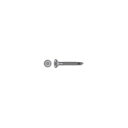 CHEMITOOL FASTENERS Chipboard Screw Countersunk Head TORX With Drill Point Partial Thread LV900 Ø5x80/48 White Zinc plated