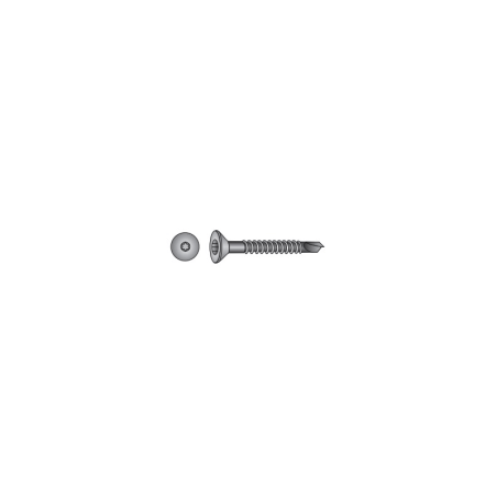 CHEMITOOL FASTENERS Chipboard Screw Countersunk Head TORX With Drill Point Partial Thread LV900 Ø5x80/48 White Zinc plated