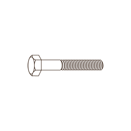 CHEMITOOL FASTENERS Partial Thread Hexagon Screw - Metric Fine Thread DIN 960 M12X90 10.9 without Finishing