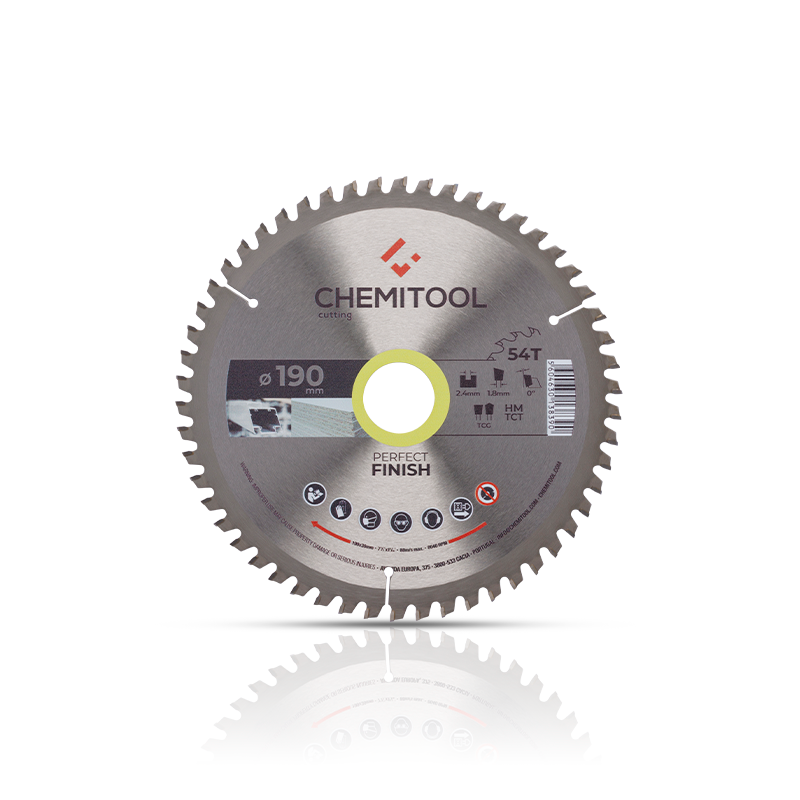 Disco Pastilhado Multimaterial Melamina Ø190X30 Z54 CHEMITOOL CUTTING