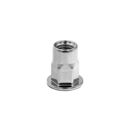 Tuerca de Rebitar Semi-Hexagonal Fondo Abierto UNI 9203 M8 CHEMITOOL FASTENERS