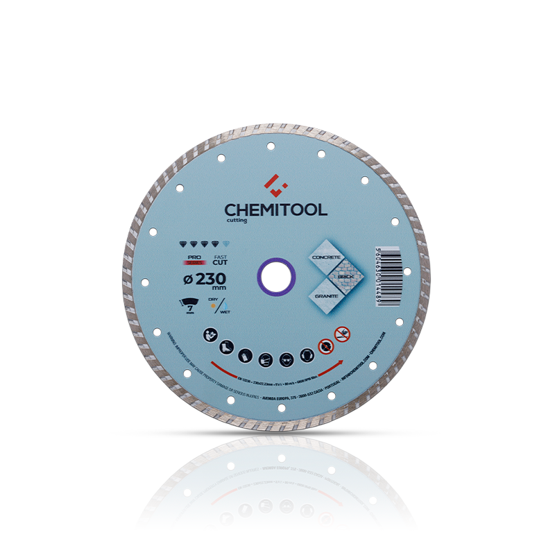 Rueda Turbo Diamantada 230mm CHEMITOOL CUTTING