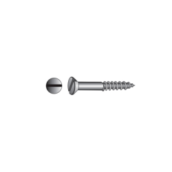 Parafuso Cabeça Embeber com Fenda para Madeira DIN 97 3,5X40 Zincado Branco CHEMITOOL FASTENERS
