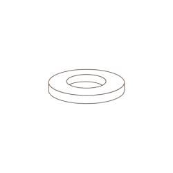 Anilha Chapa Plana DIN 125A M12 A4-80 Inox Passivado CHEMITOOL FASTENERS