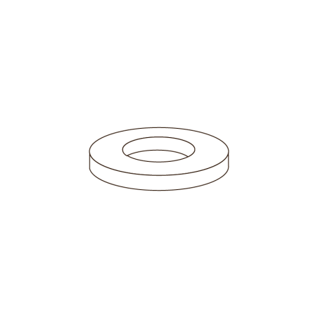 Anilha Chapa Plana DIN 125A M12 A4-80 Inox Passivado CHEMITOOL FASTENERS