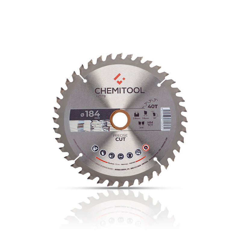 CHEMITOOL CUTTING Ø184X20 Z4 Tungsten Carbide Tipped Saw Blade Hard Wood/MDF