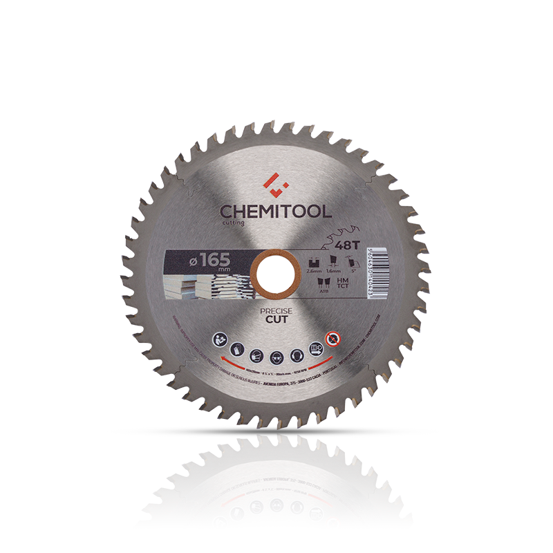 CHEMITOOL CUTTING Ø165X20 Z4 Tungsten Carbide Tipped Saw Blade Hard Wood/MDF