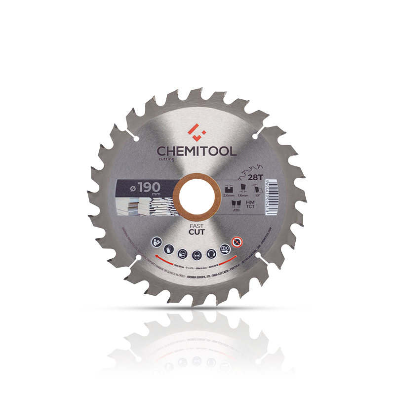 Disco Pastilhado Para Madeira Dura/MDF Ø190X30 Z2 CHEMITOOL CUTTING