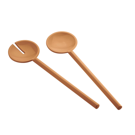 Cubiertos para Ensalada Terracotta - Tiffany