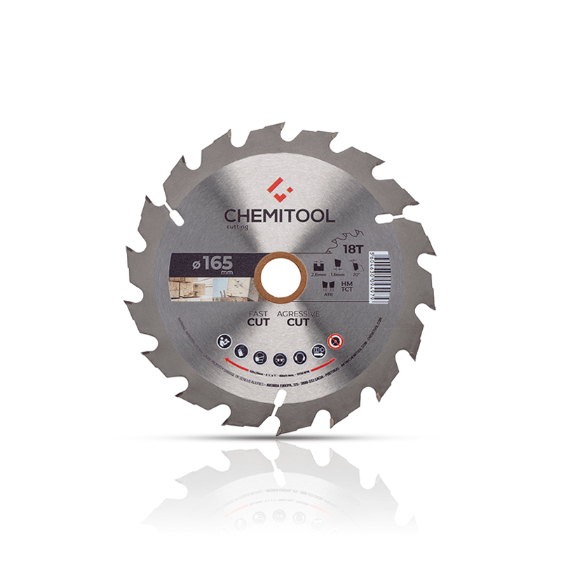 CHEMITOOL CUTTING Tungsten Carbide Tipped Saw Blade Construction Ø165X20 Z18