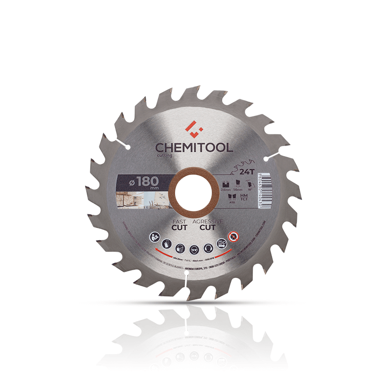 CHEMITOOL CUTTING Tungsten Carbide Tipped Saw Blade Construction Ø180X30 Z24