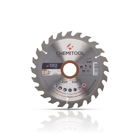 CHEMITOOL CUTTING Tungsten Carbide Tipped Saw Blade Construction Ø180X30 Z24