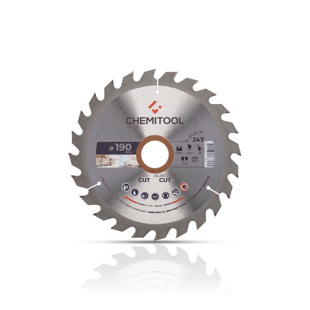 Hoja de Sierra Circular Construción Ø190X30 Z24 CHEMITOOL CUTTING