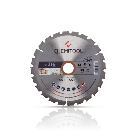 Hoja de Sierra Circular Construción Ø216x30 Z24 CHEMITOOL CUTTING