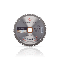 Hoja de Sierra Circular Construción Ø216X30 Z40 CHEMITOOL CUTTING