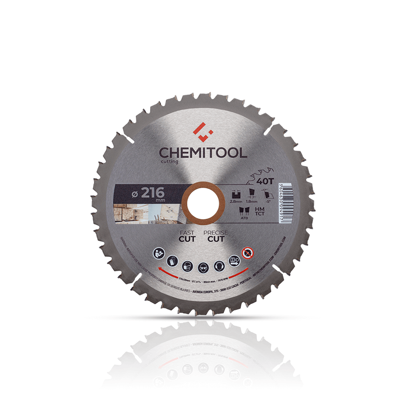 Hoja de Sierra Circular Construción Ø216X30 Z40 CHEMITOOL CUTTING