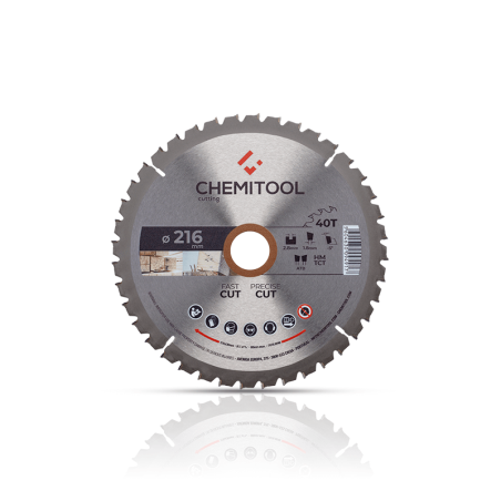 Hoja de Sierra Circular Construción Ø216X30 Z40 CHEMITOOL CUTTING