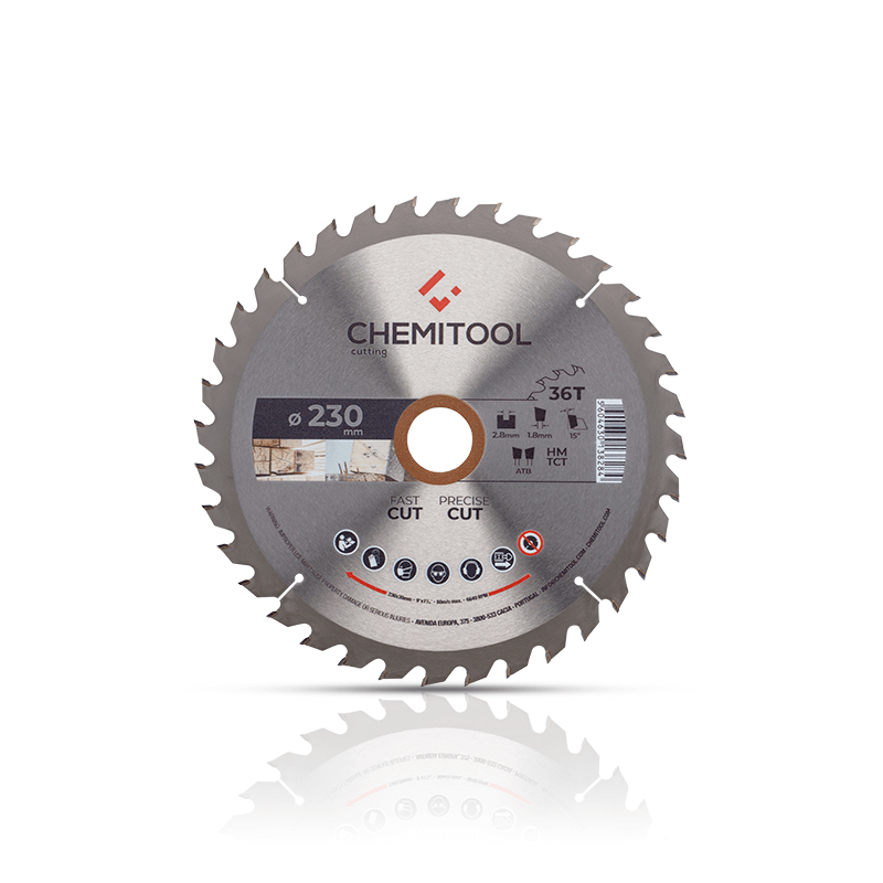 Hoja de Sierra Circular Construción Ø230X30 Z36 CHEMITOOL CUTTING
