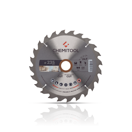 Hoja de Sierra Circular Construción Ø235X30 Z24 CHEMITOOL CUTTING