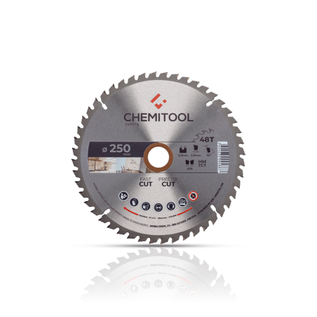 Hoja de Sierra Circular Construción Ø250X30 Z48 CHEMITOOL CUTTING