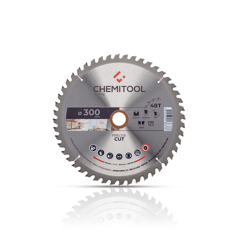 Disco teselado Construcción Ø300X30 Z48 CHEMITOOL Disco teselado Construcción Ø300X30 Z48 CHEMITOOL