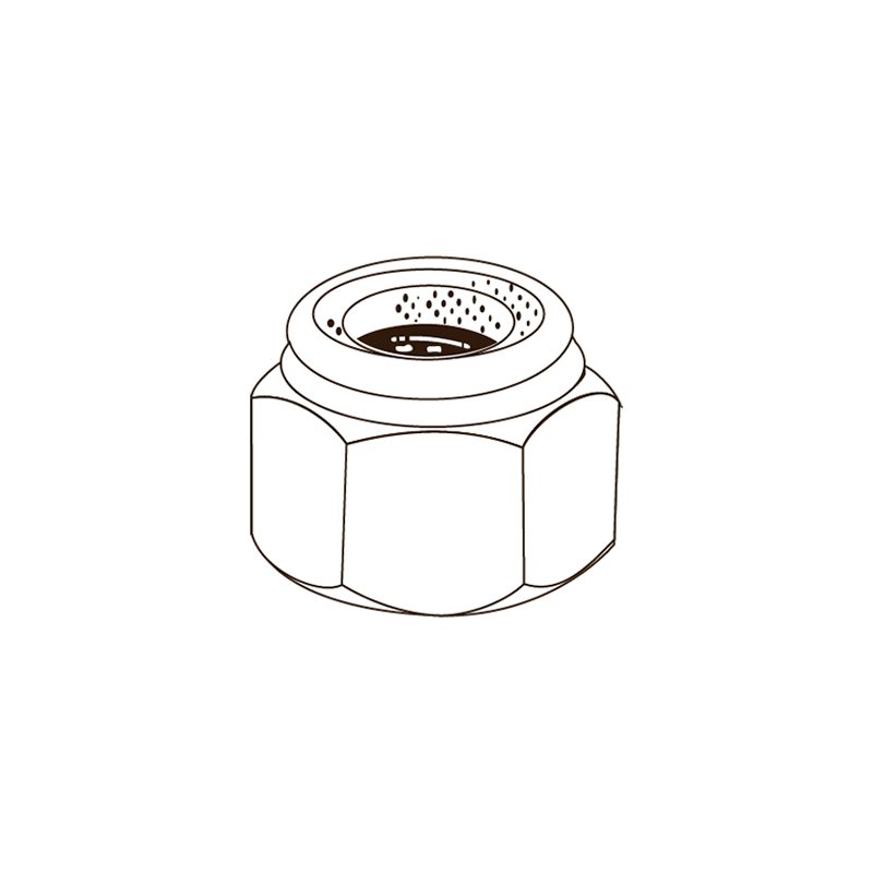 CHEMITOOL Nylon Insert Lock Nut DIN 985 UNC 3/4 White Zinc Plated CHEMITOOL Nylon Insert Lock Nut DIN 985 UNC 3/4 White Zinc Plated
