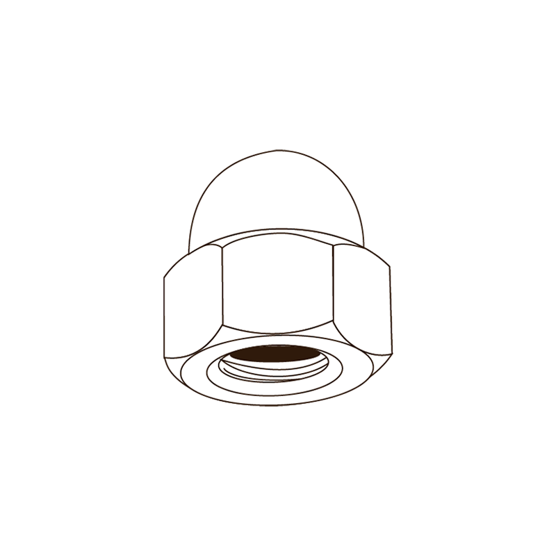 CHEMITOOL FASTENERS Hexagon Domed Cap Nut DIN 1587 M6 Brass Plated CHEMITOOL FASTENERS Hexagon Domed Cap Nut DIN 1587 M6 Brass Plated