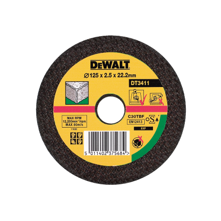 DEWALT POWER-TOOLS Abrasive Discs 125mm