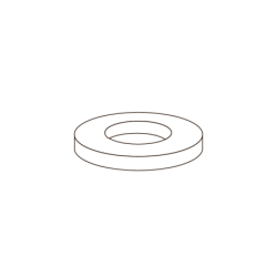 Anilha Chapa Plana DIN 125A M24 A4 Inox Passivado CHEMITOOL FASTENERS