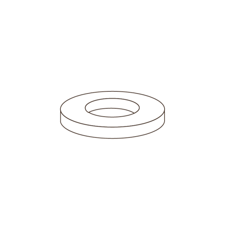 Anilha Chapa Plana DIN 125A M24 A4 Inox Passivado CHEMITOOL FASTENERS