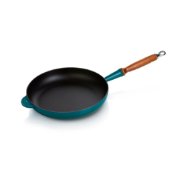 SARTEN BAJA M/MADERA DEEP TEAL 28