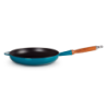 SARTEN BAJA M/MADERA DEEP TEAL 28
