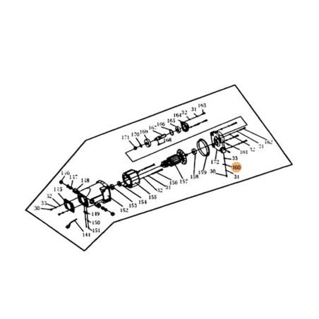 FOX Upper Ruler Ass'y for Bench Saw F36522B