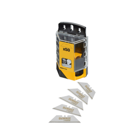 Juego de 50 Hojas de Cuchillo Trapezoidal Tungsteno DEWALT
